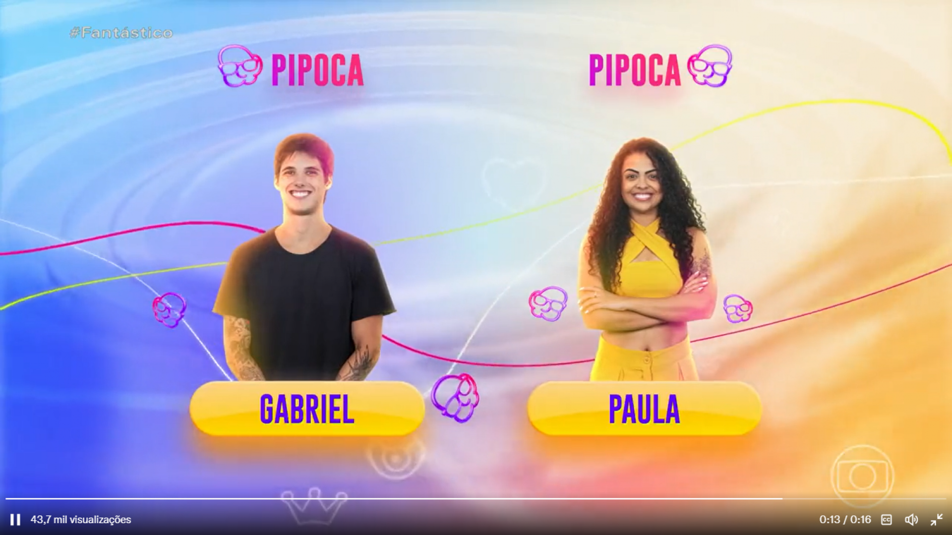 Gabriel e Paula são uma das duplas do BBB 23