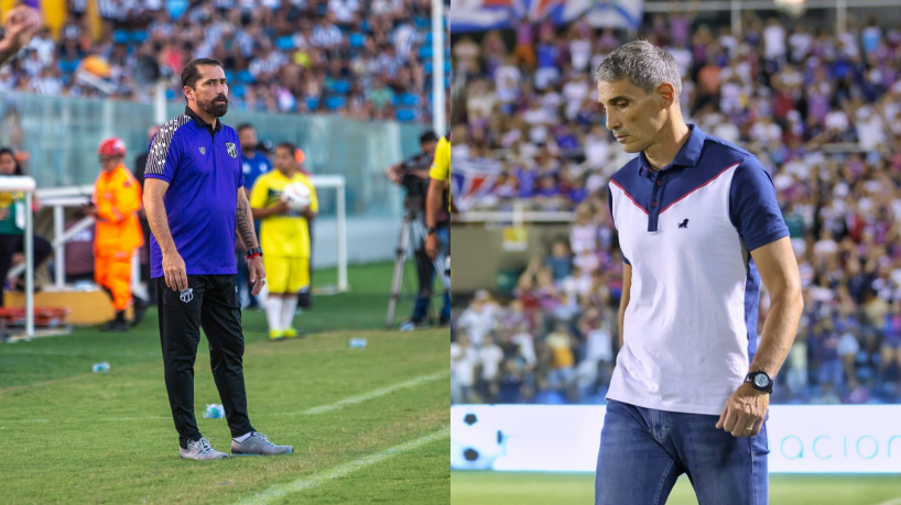 Técnicos Gustavo Morínigo e Juan Pablo Vojvoda, de Ceará e Fortaleza