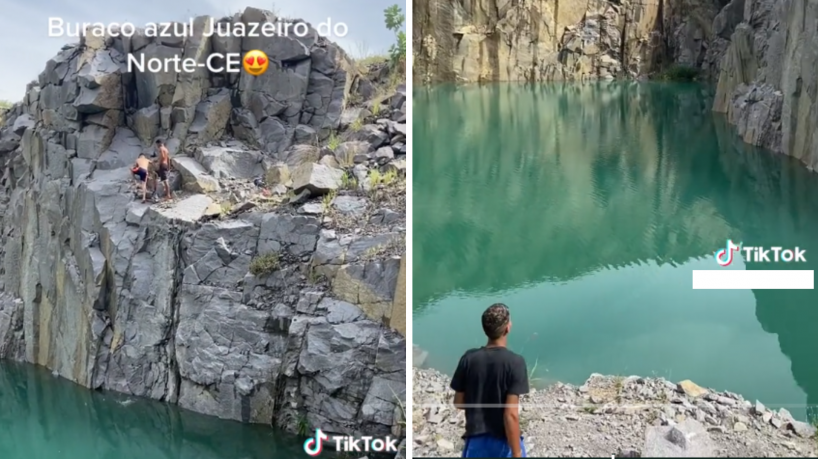 Buraco Azul, em Juazeiro do Norte, é impróprio para banho; águas são contaminadas por metais pesados