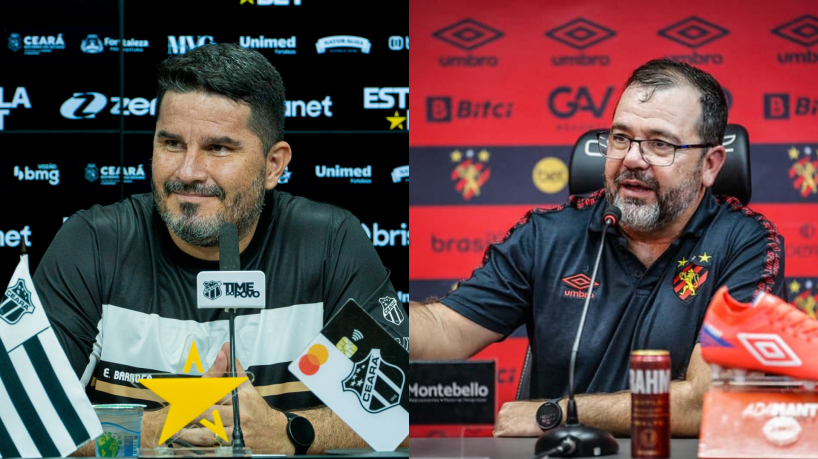 Eduardo Barroca, técnico do Ceará, e Enderson Moreira, técnico do Sport, se enfrentaram apenas uma vez na carreira