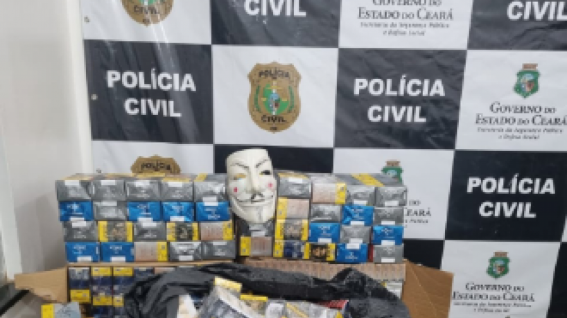 Mercadoria confiscada durante a operação realizada na tarde desta quarta-feira, 10, em Fortaleza