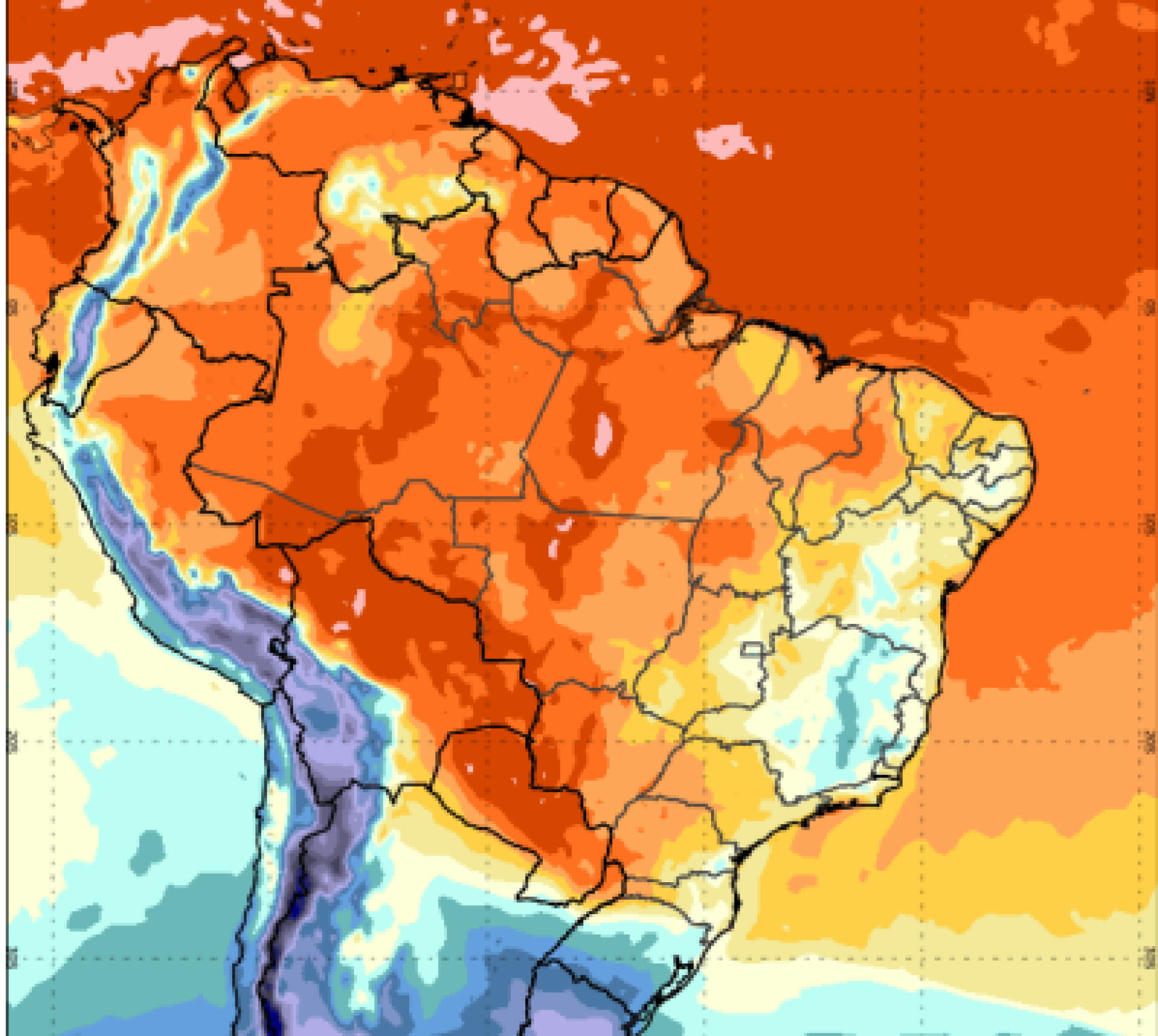 O informativo divulgado pelo inmet trás alertas para baixa umidade do ar e uma nova onda de calo em alguns estados do Brasil (Foto: Divulgação/Inmet)