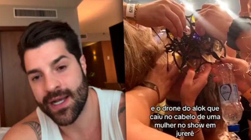 Alok explica incidente com drone durante show
