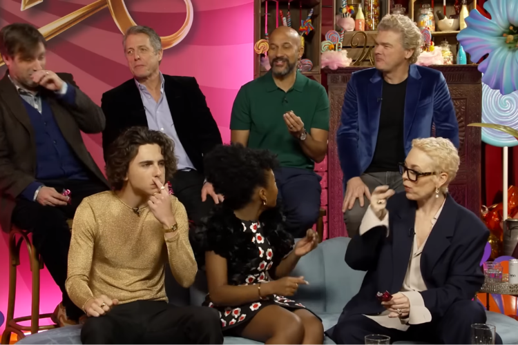 Com Timothée Chalamet, elenco de "Wonka" se reuniu para provar chocolates famosos de diferentes países do mundo