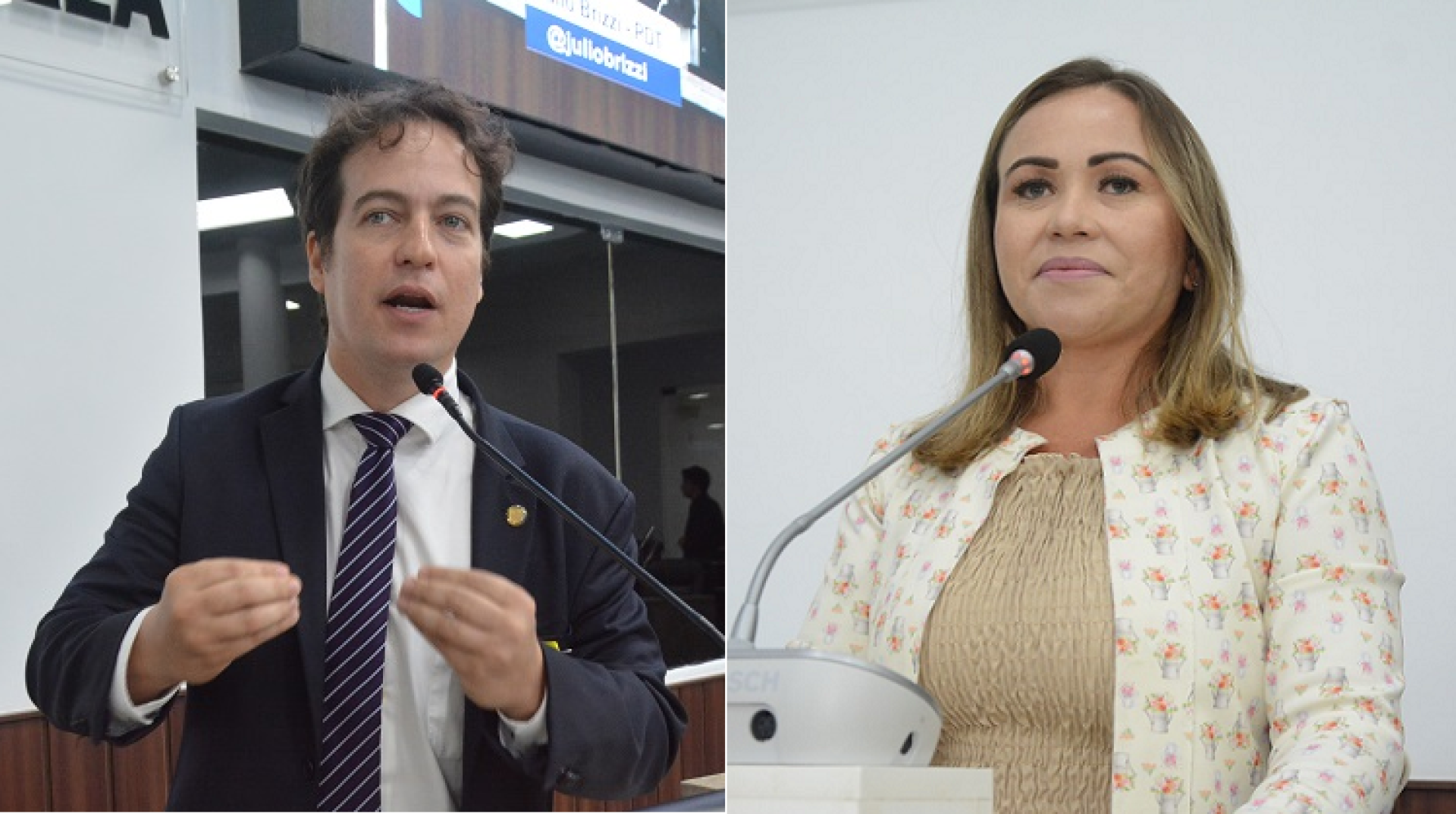 Júlio Brizzi e Enfermeira Ana Paula estão de saída do PDT (Foto: Érika Fonseca/Divulgação/Câmara Municipal)