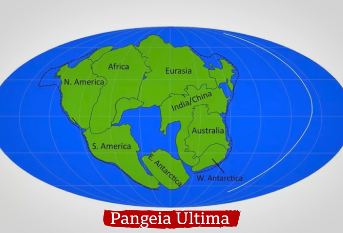 Os cientistas preveem que o próximo, chamado de “Pangea Última”, deverá se formar perto da linha do equador daqui a cerca de 250 milhões de anos.