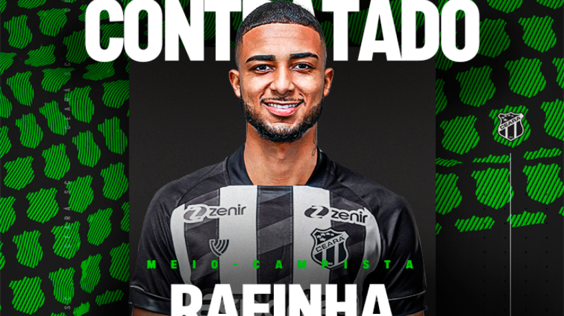 Meio-campista Rafinha, novo contratado do Ceará para a Série B