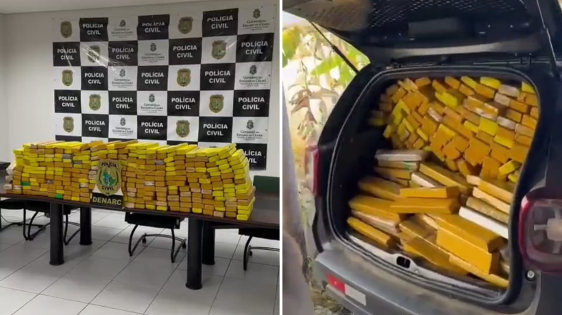 Mais de 270 kg de maconha são apreendidos em Horinzonte, no interior do Ceará