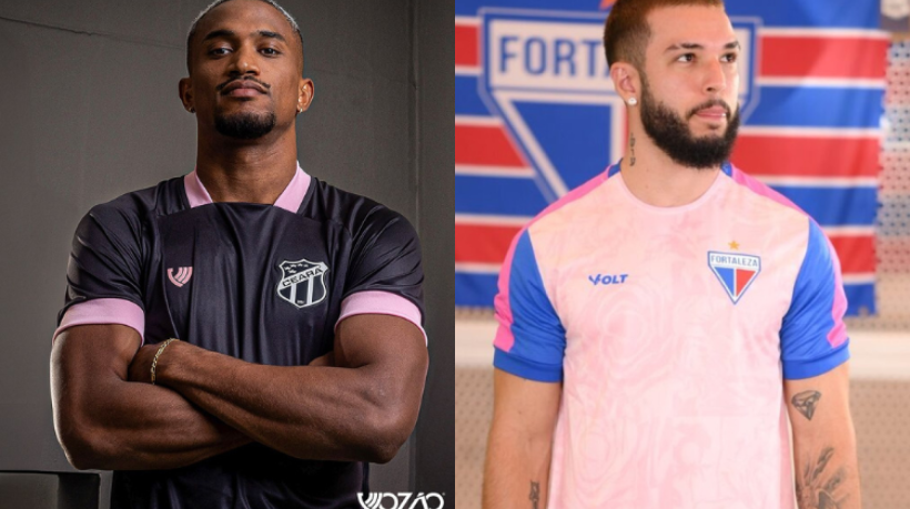 Ceará e Fortaleza lançaram modelos de camisa em homenagem ao Outubro Rosa