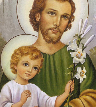 Imagem de São José com o Menino Jesus
