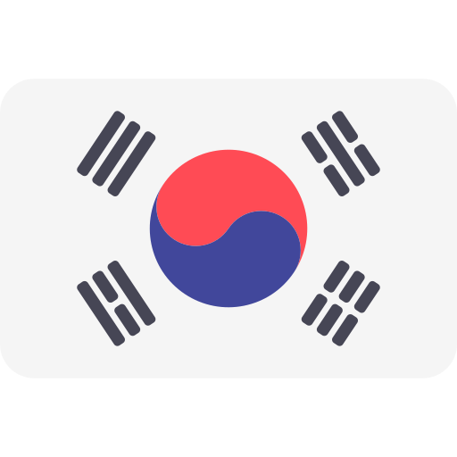 Bandeira país Coreia do Sul